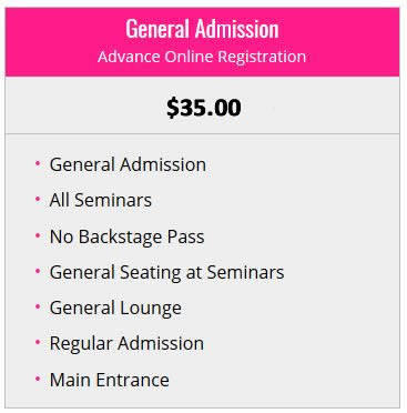General Admission Pass $35